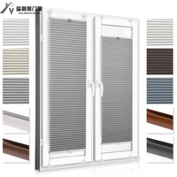 Fenêtres à persiennes occultantes en alliage d'aluminium pour la protection de la vie privée, volets intégrés, design contemporain, durables, horizontales, écologiques