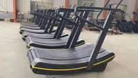 Tapis roulant manuel incurvé BN Commercial Gym, tapis roulant auto-alimenté non motorisé pour l'entraînement cardio, équipement de fitness