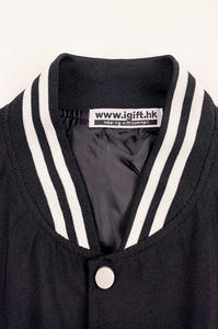 Chaqueta de béisbol para hombre, color negro, estampado, alta calidad - Product Image 5