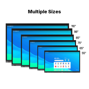 65 75 86 110 pulgadas Smart Board Estudiantes Pantalla táctil 4K Aula Pizarra interactiva con cámara AI y EDLA <span class=keywords><strong>Google</strong></span> - Product Image 6