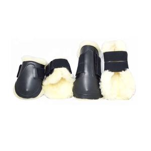 Bottes Attelle Cheval En Cuir Doublure Souple - Product Image 3