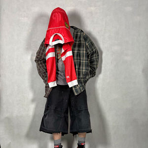 Abbigliamento da uomo all'ingrosso con bottone Plus Size camicie a quadri 100% cotone a manica <span class=keywords><strong>lunga</strong></span> Patchwork camicie di <span class=keywords><strong>flanella</strong></span> - Product Image 5