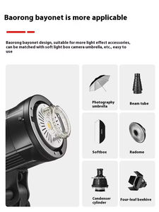 <span class=keywords><strong>Godox</strong></span> <span class=keywords><strong>SK300II</strong></span>-V 300Ws SK400II-V 400Ws Système sans fil 2.4G X Lampe de modélisation LED 5600K Flash de studio Éclairage photographique - Product Image 5