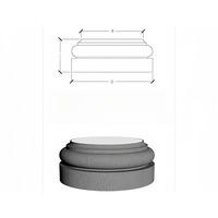 Base de colonne décorative Super EPS en fibre de verre, design personnalisé, moulures européennes en polystyrène, imperméables et résistantes au feu