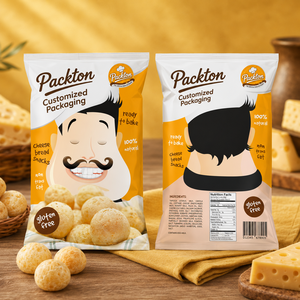 Film <span class=keywords><strong>d</strong></span>'emballage pour snacks imprimé, film souple thermoscellable de qualité alimentaire pour café, pain, snacks, aliments pour animaux, aliments surgelés, OEM - Product Image 1
