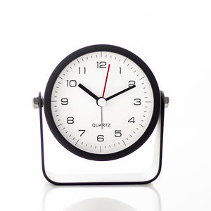 Wholesale 1pc Metal Small Alarm <b>Clock</b>, Student Specific Silent Desktop <b>Clock</b>,Minimalist Quartz <b>Clock</b> for Room Desk Office Decor - Product Image 2