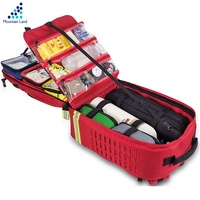 Opérations de pompier de haute qualité Kit d'urgence de sauvetage en cas d'incendie Sac à dos médical d'urgence en plein air Prévention des catastrophes