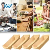 Bandejas desechables de Papel kraft para comida, caja para comida con cono de patatas fritas