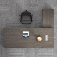 Boss Table Table de gestion de luxe moderne simple pour président de bureau à domicile et combinaison de chaise avec classe atmosphérique