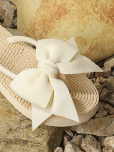 Plate-forme tongs pantoufles femmes printemps et été porter belle conception d'arc antidérapant plage client tongs mode nouveau 2025 - Product Image 6