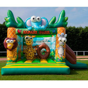 Châteaux gonflables à thème Zèbre Zoo à prix abordable, château gonflable extérieur pour enfants, fabriqué en Chine - Product Image 1