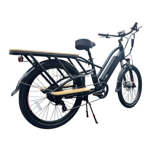Vélo cargo électrique familial à pneus larges et longues roues, avec siège bébé, prix abordable, favori des clients - Product Image 3