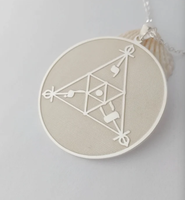 Collier de radiesthésie en acier inoxydable 316L, collier de radiesthésie et de radionique