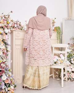 SIPO Eid Fashion Customizable Abaya Baju Kurung Elegant Lace Design Women's <b>Islamic</b> <b>Clothing</b> High Level Traditional Muslim - Product Image 6