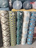 Vente chaude Usine Professionnelle Tissé Polyester Jacquard Rideaux Tissus Respirant Blackout Tissu D'ameublement