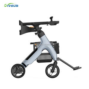 Trending Products 2026 Hot Multifunctional 4 in 1 Adult Folding Electric <b>Walker</b> <b>Rollator</b> With Seat Electric Wheelchair - Product Image 2
