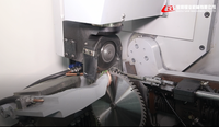 Meuleuse d'angles de meuleuse de lame de scie CNC MQH-300B à 3 axes (angles avant arrière meulés par une machine avec manipulateur de treillis)