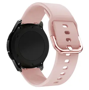 สายนาฬิกาแฟชั่นซิลิโคน20มม. 22มม.,สายนาฬิกานิ่มอัจฉริยะสำหรับ Samsung Watch Series