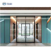 Cloisons en verre à ossature métallique ignifugée, design moderne, construction durable, absorption acoustique, respectueuses de l'environnement, pour les écoles et les espaces commerciaux
