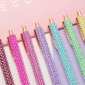 <b>Multi</b> <b>Colored</b> Pearl Click <b>Pen</b> Wholesale Cute Pearl Girl Heart Gift Advertising <b>Pen</b> Student Metal Ballpoint <b>Pens</b> - Product Image 2
