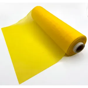 Malha de impressão de tela de poliéster, tecido de parafuso de malha 80 100 110 120 150 195 200 250 300