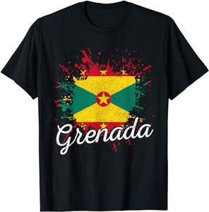 Флаг Гренады ST. Футболка GEORGE'S WEST INDIES с принтом по запросу летняя спортивная дышащая рубашка оптом сублимационные хлопковые футболки - Product Image 3