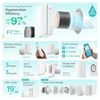 Accueil Solutions de ventilation Ventilation de la maison Hrv Équilibré Erv Hrv Récupération d'énergie Ventilation murale Wifi