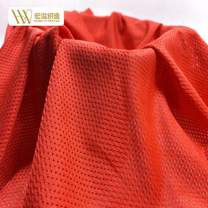 공장 핫 세일 100% 폴리에스터 날개 니트 경량 75D 낮은 탄성 작은 구멍 메쉬 아이 버드 메쉬 패브릭 - Product Image 3