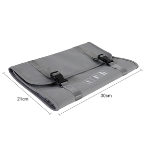 Sac de rangement pour matériel de pêche en polyester, écologique, durable, résistant à l'eau, fermeture à glissière, 4 compartiments, grande capacité de 5 L, portable - Product Image 1