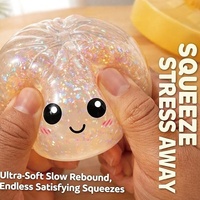 Produit phare : Jouet Squishy géant scintillant en forme de boulette, Boîte mystère surprise, Jouets anti-stress en forme de pain vapeur