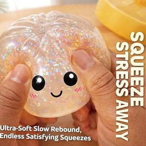 Produit phare : Jouet Squishy géant scintillant en forme de boulette, Boîte mystère surprise, Jouets anti-stress en forme de pain vapeur - Product Image 2
