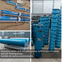 Pompe à eau submersible à impeller flottante pour puits profond série QJ KUANG YU, système d'irrigation multi-étages haute pression pour fermes, câble inclus