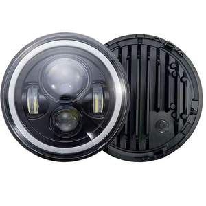 Faro LED redondo de 7 pulgadas para motocicleta Jeeps Wranglers JK JL <span class=keywords><strong>Grand</strong></span> <span class=keywords><strong>Cherokee</strong></span> Angle Eye Driving Light DRL para coche - Product Image 6