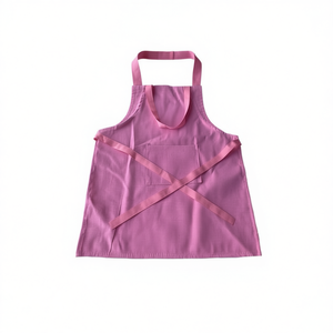 Kids' Candy Apron Selantal Pink Cross Back Design For Cooking 12Pcs Pack - Product Image 1
