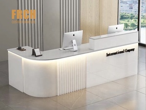 Mostrador de Recepción Personalizado en Forma de L para <span class=keywords><strong>Consultorio</strong></span> Dental, Clínica, Oficina o Guardería, con Luz LED - Product Image 1