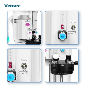 Fabricant OEM professionnel de machines d'anesthésie vétérinaire mécaniques, anesthésie portable pour animaux de compagnie sans électricité - Product Image 3