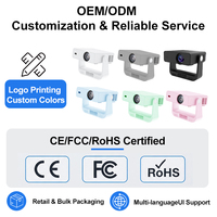 Projecteur vidéo Android ODM OEM, projecteur LED vidéo, projecteur portable pour chambre, projecteur portable multimédia, projecteur 4K pour cinéma maison