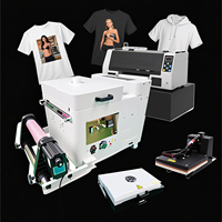 MT Color A3 33cm Imprimante numérique à jet d'encre DTF Nouvelle condition de machine d'impression Roll-to-Roll Plate T-shirt avec four secoueur de poudre