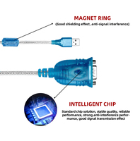 OEM USB A macho a DB9 FTDI RS232 RS485 RS422 Serial Converter Cable con FTDI Chipsets USB 2,0 a DB9 Cable