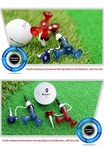 फैक्टरी मूल्य मैग्नेटिक गोल्फ टीज़ 360 रोटेशनल गोल्फ ट्रेनिंग बॉल टी आउटडोर गोल्फ बॉल होल्डर टीज़