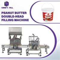Aangepaste pasta-vulmachine en afsluitmachine, dubbele kop kwantitatieve vulautomaat voor de bottelarij van peer- en loquatstroop