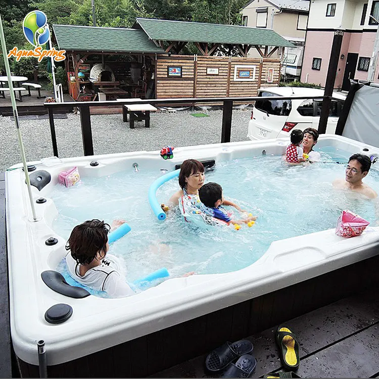 Hot sale luxury large swimming pool spa outdoor massage swim spa