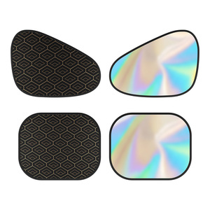 Parasol para coche Chongteng con diseño de diamante, magnético, para ventana lateral, protección solar para automóvil - Product Image 4