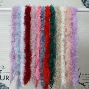 Boa de Plumas de <span class=keywords><strong>Avestruz</strong></span> Hechas a Mano, Bufanda de Plumas, Colores Teñidos Personalizados, 10-15cm, Decoración para Bodas, Fiestas y Hogar - Product Image 3