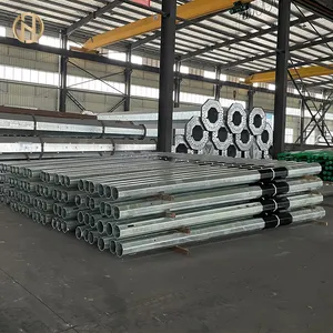 Importers Electric Pole Quality Galvanized Polygon Steel Pole For Electric Power Line Communication Or Telecommunication Monopole Tower