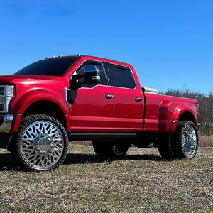 Op maat gemaakte 8x210 8x170 8x165.1 10x225 gesmede dubbele wielranden, gepolijste chromen velgen voor Ford F350 F450 - Product Image 1
