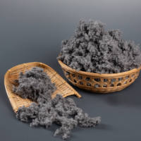 Rembourrage Super Doux Personnalisé, Résistant à la Chaleur, Recyclable, Ignifuge, Hydrophile, Gris Uni