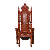 Nouveau Sculpté En Bois Antique Gothique Trône À Vendre
