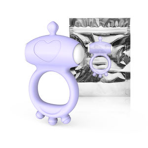 Anillo de silicona para pene, vibración única, retraso, eyaculación <span class=keywords><strong>precoz</strong></span>, juguete sexual, anillo para pene - Product Image 6