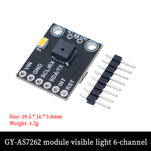 Módulo Sensor AS7341 AS7343 Espectrómetro de Color Infrarrojo Visible Transmite GY-AS7262 AS7263 - Product Image 2